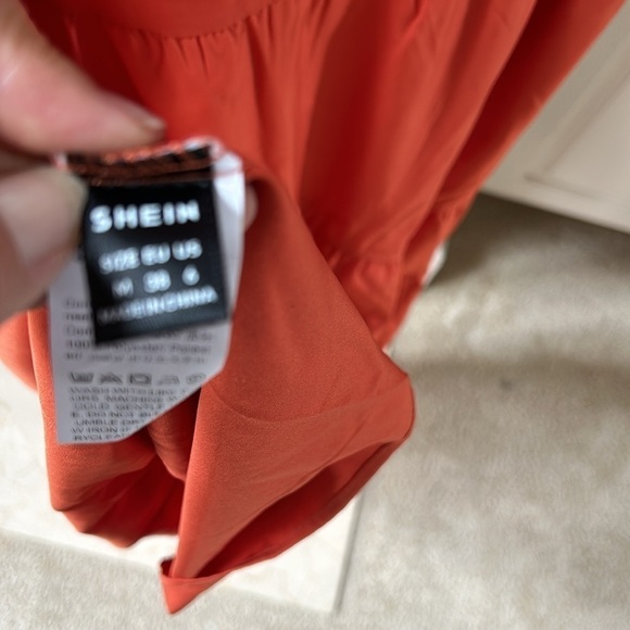 Maxi Dress Burnt Orange by SHEIN Size Medium - Picture 9 of 9